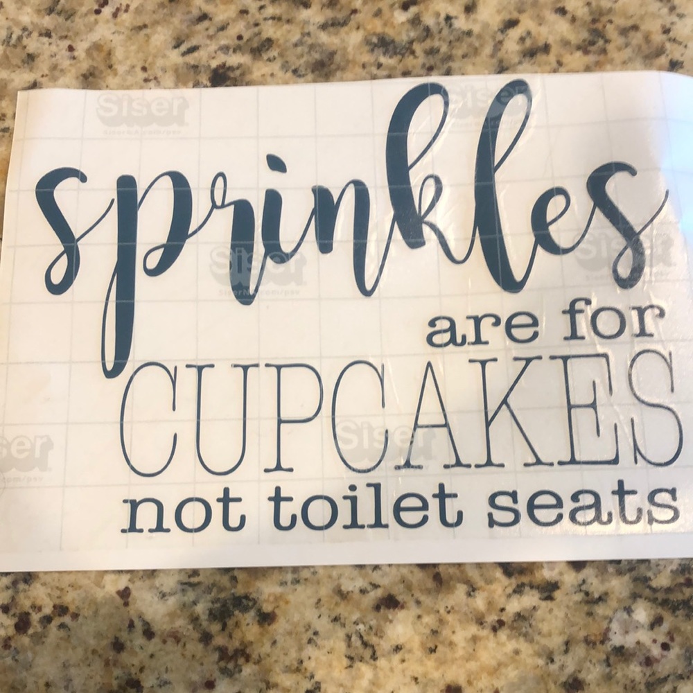 Bathroom decal 9x12